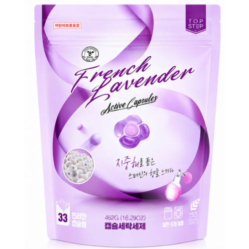 Капсули для прання універсальні Top Step French Lavender, 33 шт.